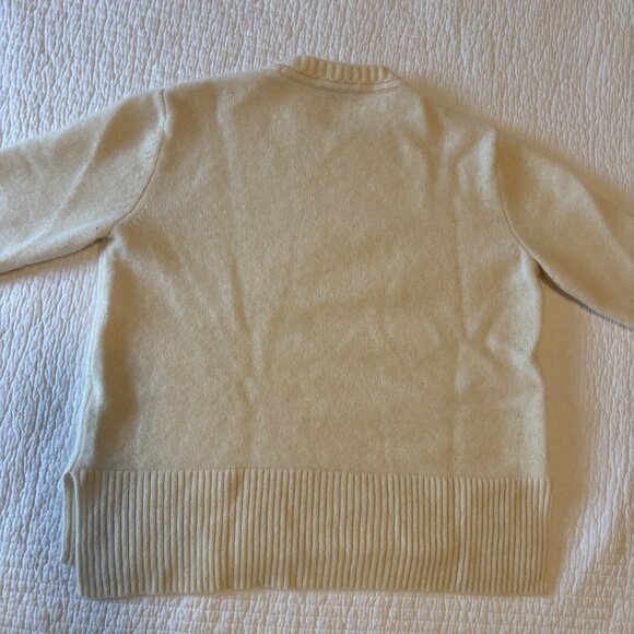 Theory 100% Cashmere Ivory Crewneck Sweater – Women’s M - Picture 8 of 11